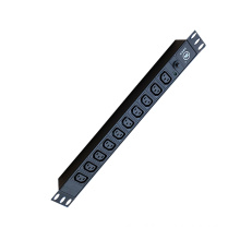 High Quality 19 Inch IEC320 C13 10Way 10A PDU With Power Indicator Light And Overload Protector